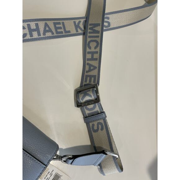 Michael Kors Jet Set Crossbody Wallet Bag – Sky Blue – NWT – Leather - Picture 10 of 11